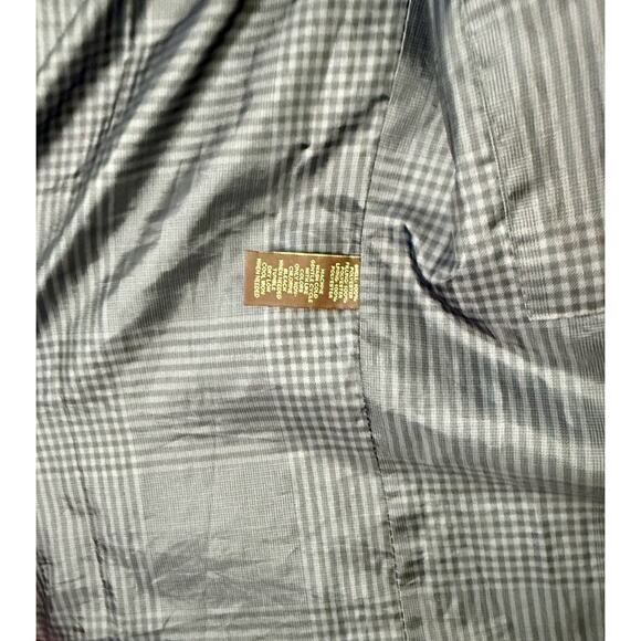 TASSO ELBA Sz Medium Quilted Insulated Puffer Coat Shirt Style Brown Gray - Picture 5 of 6